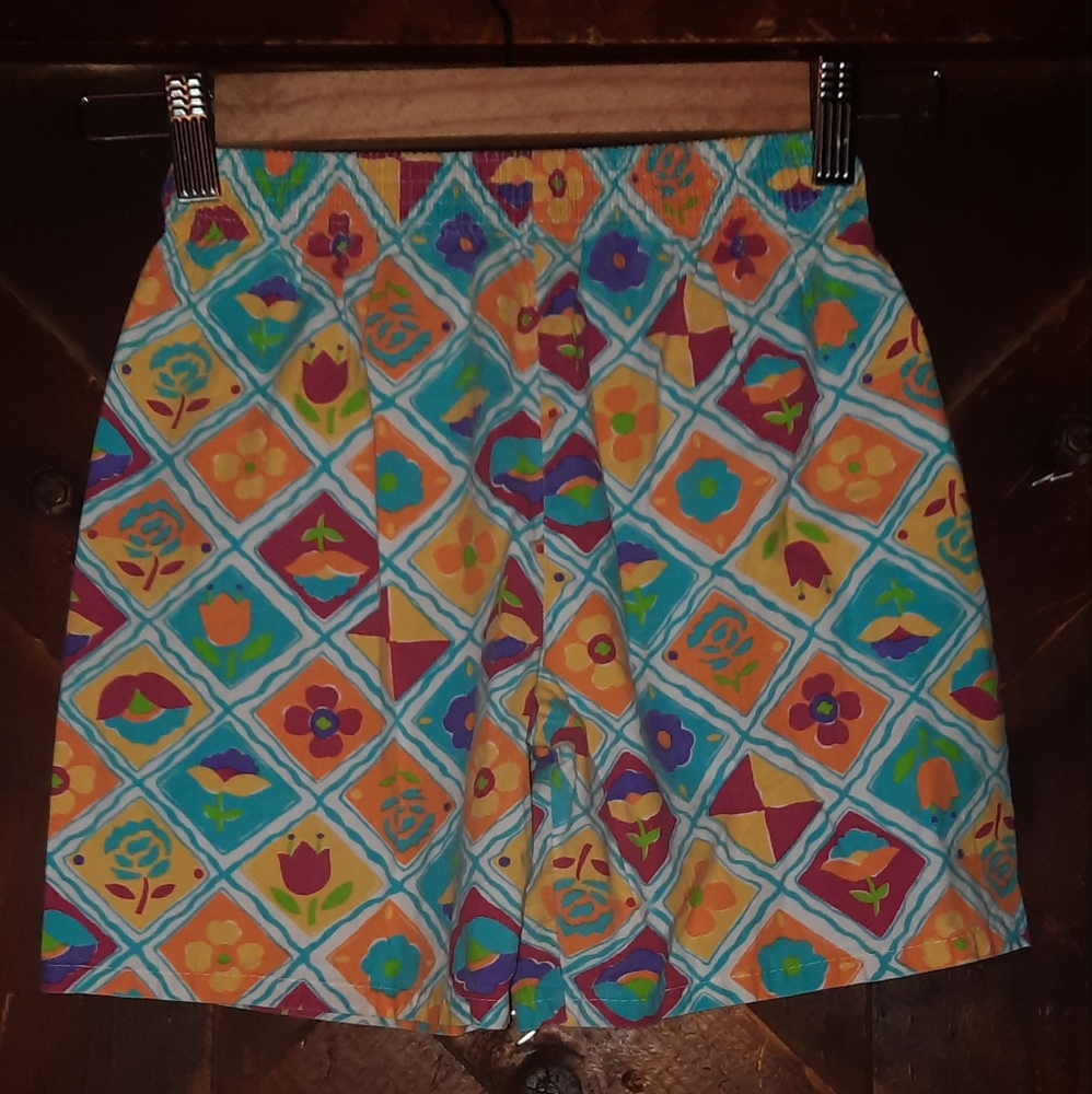 🍀3/15 Floral Vintage 80s Shorts
